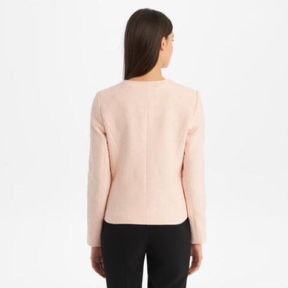 Karl Lagerfeld Paris Pink Jacquard Blazer 12 - Picture 7 of 8